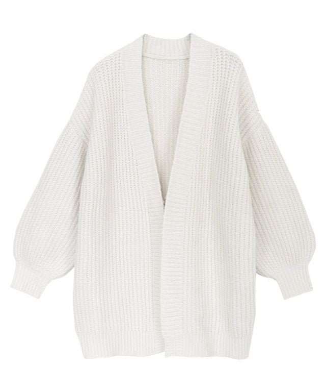 【ピエロ/Pierrot】のローゲージニットカーディガン インテリア・キッズ・メンズ・レディースファッション・服の通販 founy(ファウニー) 　ファッション　Fashion　レディースファッション　Fashion for Women　トップス・カットソー　Cut & Sew Tops　ニット　Knit Tops & Sweaters　カーディガン・羽織り　Layered Style Cardigans　おすすめ　Recommended / Our Picks　カーディガン　Cardigan, Knitwear　プチプライス・低価格　Affordable / Budget Price　ルーズ　Loose, Oversized　ワイド　Wide, Wide Fit　アイボリー|ID: prp329100004973849 ipo3291000000037291741