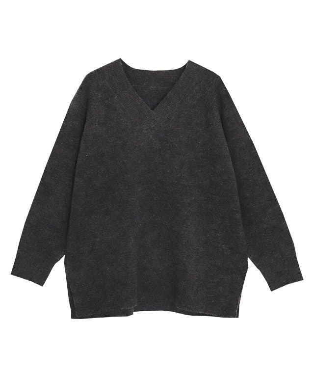 【ピエロ/Pierrot】のRASW モヘア混Vネックニット インテリア・キッズ・メンズ・レディースファッション・服の通販 founy(ファウニー) https://founy.com/ ファッション Fashion レディースファッション Fashion for Women トップス・カットソー Cut & Sew Tops ニット Knit Tops & Sweaters Vネックトップス V-Neck Tops / V-Cut Neckline Shirts シンプル Simple, Minimal スリット Slit, Slit Detail プチプライス・低価格 Affordable / Budget Price |ID: prp329100004973853 ipo3291000000037291748