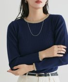 【ピエロ/Pierrot】の選べる配色リブニット 大人の最旬トレンドファッション＆コーディネート founy(ファウニー) ファッション Fashion レディースファッション Fashion for Women トップス・カットソー Cut & Sew Tops ニット Knit Tops & Sweaters おすすめ Recommended / Our Picks インナー Innerwear ハイネック High Neck, Mock Neck プチプライス・低価格 Affordable / Budget Price ベーシック Basic, Essential リブニット Rib Knit, Ribbed Knit 春 Spring 秋 Autumn thumbnail 167cm / A / ネイビー×杢ベージュ / クルーネック / M|ID: prp329100004973864 ipo3291000000037291792