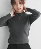 【ピエロ/Pierrot】の選べる配色リブニット 大人の最旬トレンドファッション＆コーディネート founy(ファウニー) ファッション Fashion レディースファッション Fashion for Women トップス・カットソー Cut & Sew Tops ニット Knit Tops & Sweaters おすすめ Recommended / Our Picks インナー Innerwear ハイネック High Neck, Mock Neck プチプライス・低価格 Affordable / Budget Price ベーシック Basic, Essential リブニット Rib Knit, Ribbed Knit 春 Spring 秋 Autumn thumbnail 167cm / B / 杢チャコール×アイボリー / ハイネック / M|ID: prp329100004973864 ipo3291000000037291806