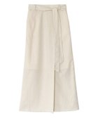 【ピエロ/Pierrot】の【アウトレットSALE!】リネン混ロングスカート アイボリー|ID: prp329100004973875 ipo3291000000037291841
