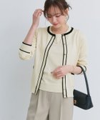 【ピエロ/Pierrot】のアンサンブルニット 167cm / アイボリー×ブラック / M|ID: prp329100004975666 ipo3291000000037298883