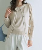 【ピエロ/Pierrot】のアンサンブルニット 167cm / グレージュ×オフホワイト / M|ID: prp329100004975666 ipo3291000000037298884