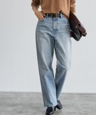 【ピエロ/Pierrot】のRASW Made in JAPAN ストレートデニム 大人の最旬トレンドファッション＆コーディネート founy(ファウニー) ファッション Fashion レディースファッション Fashion for Women パンツ Pants & Trousers 送料無料 Free Shipping ウォッシュ Washed Finish ストレッチ Stretch, Stretchy Fabric ストレート Straight, Straight Cut デニム Denim, Jeans Material パッチ Patch, Appliqué ビンテージ Vintage, Retro Style プチプライス・低価格 Affordable / Budget Price ポケット Pocket, Pocket Detail 日本製 Made In Japan thumbnail 166cm / サックス / M|ID: prp329100004975677 ipo3291000000037298921