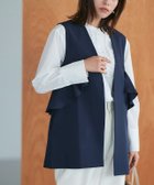 【ピエロ/Pierrot】のフリルデザインジレ 大人の最旬トレンドファッション＆コーディネート founy(ファウニー) ファッション Fashion レディースファッション Fashion for Women アウター Coat / Outerwear Collection トップス・カットソー Cut & Sew Tops ベスト&ジレ / 重ね着スタイル Vests & Gilets ジョーゼット Georgette, Semi-Sheer Fabric フリル Frill, Ruffle フロント Front, Front Design プチプライス・低価格 Affordable / Budget Price thumbnail フリルデザインジレ|ID: prp329100004975679 ipo3291000000037298927