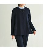 【ピエロ/Pierrot】のバックフレアブルゾンセットアップ 大人の最旬トレンドファッション＆コーディネート founy(ファウニー) ファッション Fashion レディースファッション Fashion for Women アウター Coat / Outerwear Collection ブルゾンジャケット・スポーティアウター Blouson Jackets バッグ Bags スーツ Business Suits & Workwear スーツセット・2点セット・レディーススーツ Suit Sets / 2-Piece Suits / Office Suit Sets インナー Innerwear スリット Slit, Slit Detail スーツ Suit, Formalwear プチプライス・低価格 Affordable / Budget Price エレガント 上品 Elegant thumbnail 166cm / ネイビー / M|ID: prp329100004975680 ipo3291000000037298930
