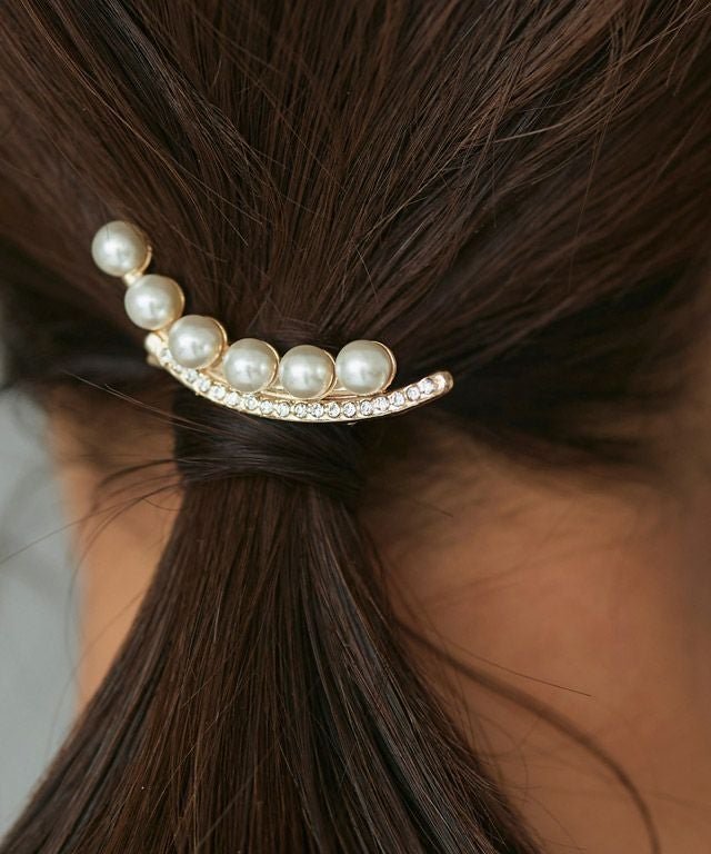 【ピエロ/Pierrot】の【C会場】パールストーンクレセントヘアクリップ[Pierrot] インテリア・キッズ・メンズ・レディースファッション・服の通販 founy(ファウニー) 　ファッション　Fashion　レディースファッション　Fashion for Women　シュシュ&ヘアアクセ/ヘアアレンジ　Scrunchies & Hair Accessories　アクセサリー　Fashion Accessories　エレガント 上品　Elegant　コンビ　Combo, Combination Style　ストーン　Stone, Gem-Like　パール　Pearl, Pearl Accent　プチプライス・低価格　Affordable / Budget Price　ゴールド|ID: prp329100004975689 ipo3291000000037298970