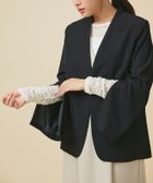 【ピエロ/Pierrot】の2wayスリーブノーカラージャケット 大人の最旬トレンドファッション＆コーディネート founy(ファウニー) ファッション Fashion レディースファッション Fashion for Women アウター Coat / Outerwear Collection レディースジャケット・軽アウター Jackets ノーカラージャケット / シンプル上品コーデ Collarless Jackets インナー Innerwear シンプル Simple, Minimal ジャケット Jacket, Outerwear スリーブ Sleeve, Long Sleeve / Short Sleeve プチプライス・低価格 Affordable / Budget Price thumbnail 166cm / ブラック / M|ID: prp329100004975697 ipo3291000000037298996