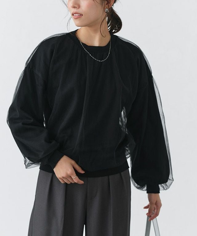 【ピエロ/Pierrot】のチュールレイヤードニット 大人の最旬トレンドファッション＆コーディネート founy(ファウニー) 　ファッション　Fashion　レディースファッション　Fashion for Women　トップス・カットソー　Cut & Sew Tops　ニット　Knit Tops & Sweaters　チュール　Tulip, Tulip Motif　プチプライス・低価格　Affordable / Budget Price　ベーシック　Basic, Essential　 other-1|ID: prp329100004975698 ipo3291000000037298999