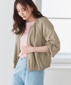 【ピエロ/Pierrot】の撥水・UVカットノーカラーギャザーブルゾン 大人の最旬トレンドファッション＆コーディネート founy(ファウニー) ファッション Fashion レディースファッション Fashion for Women アウター Coat / Outerwear Collection レディースジャケット・軽アウター Jackets ブルゾンジャケット・スポーティアウター Blouson Jackets ギャザー Gathered, Ruffled バランス Balance, Style Balance ブルゾン Blouson, Bomber Jacket プチプライス・低価格 Affordable / Budget Price thumbnail 167cm / ベージュ / M|ID: prp329100004975732 ipo3291000000037299141