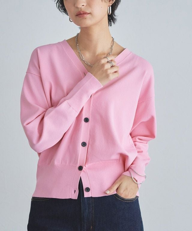 【ピエロ/Pierrot】のRASW 多機能Vネックカーディガン インテリア・キッズ・メンズ・レディースファッション・服の通販 founy(ファウニー) 　ファッション　Fashion　レディースファッション　Fashion for Women　トップス・カットソー　Cut & Sew Tops　カーディガン・羽織り　Layered Style Cardigans　Vネックトップス　V-Neck Tops / V-Cut Neckline Shirts　ウォッシャブル　Machine Washable　カーディガン　Cardigan, Knitwear　シンプル　Simple, Minimal　デコルテ　Décolleté, Neckline　プチプライス・低価格　Affordable / Budget Price　エレガント 上品　Elegant　定番　Standard, Basic Item　166cm / ピンク / M|ID: prp329100004975746 ipo3291000000037299200
