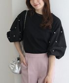 【ピエロ/Pierrot】の袖パールデザイントップス 大人の最旬トレンドファッション＆コーディネート founy(ファウニー) ファッション Fashion レディースファッション Fashion for Women トップス・カットソー Cut & Sew Tops パール Pearl, Pearl Accent プチプライス・低価格 Affordable / Budget Price thumbnail 袖パールデザイントップス|ID: prp329100004975749 ipo3291000000037299220