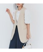 【ピエロ/Pierrot】のベルト付きノーカラージレ 大人の最旬トレンドファッション＆コーディネート founy(ファウニー) ファッション Fashion レディースファッション Fashion for Women アウター Coat / Outerwear Collection トップス・カットソー Cut & Sew Tops ベスト&ジレ / 重ね着スタイル Vests & Gilets ベルト&ウエストマーク Belts & Waist Accessories シンプル Simple, Minimal プチプライス・低価格 Affordable / Budget Price thumbnail ベルト付きノーカラージレ|ID: prp329100004975763 ipo3291000000037299266