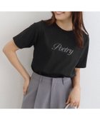 【ピエロ/Pierrot】の【接触冷感・イージーケア】選べるロゴTシャツ 大人の最旬トレンドファッション＆コーディネート founy(ファウニー) ファッション Fashion レディースファッション Fashion for Women トップス・カットソー Cut & Sew Tops シャツ・ブラウス・オフィスカジュアル Elegant Blouses & Button-Ups ロングTシャツ・Tシャツ Longline T-Shirts & Tees インナー Innerwear ジャケット Jacket, Outerwear 送料無料 Free Shipping プチプライス・低価格 Affordable / Budget Price エレガント 上品 Elegant thumbnail 157cm / B / ブラック×チャコール / M|ID: prp329100004975766 ipo3291000000037299276