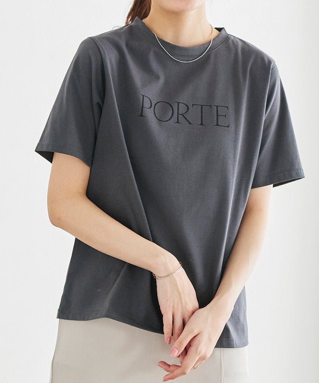 【ピエロ/Pierrot】の【接触冷感・イージーケア】選べるロゴTシャツ インテリア・キッズ・メンズ・レディースファッション・服の通販 founy(ファウニー) 　ファッション　Fashion　レディースファッション　Fashion for Women　トップス・カットソー　Cut & Sew Tops　シャツ・ブラウス・オフィスカジュアル　Elegant Blouses & Button-Ups　ロングTシャツ・Tシャツ　Longline T-Shirts & Tees　インナー　Innerwear　ジャケット　Jacket, Outerwear　送料無料　Free Shipping　プチプライス・低価格　Affordable / Budget Price　エレガント 上品　Elegant　163cm / C / チャコール×ブラック / M|ID: prp329100004975766 ipo3291000000037299280