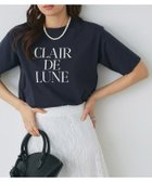 【ピエロ/Pierrot】の【接触冷感・イージーケア】オーバーサイズロゴTシャツ 大人の最旬トレンドファッション＆コーディネート founy(ファウニー) ファッション Fashion レディースファッション Fashion for Women トップス・カットソー Cut & Sew Tops シャツ・ブラウス・オフィスカジュアル Elegant Blouses & Button-Ups ロングTシャツ・Tシャツ Longline T-Shirts & Tees 送料無料 Free Shipping シンプル Simple, Minimal プチプライス・低価格 Affordable / Budget Price ベーシック Basic, Essential エレガント 上品 Elegant thumbnail 166cm / B / ネイビー×オフホワイト / M|ID: prp329100004975772 ipo3291000000037299306