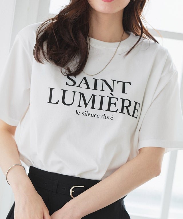 【ピエロ/Pierrot】の【接触冷感・イージーケア】オーバーサイズロゴTシャツ インテリア・キッズ・メンズ・レディースファッション・服の通販 founy(ファウニー) 　ファッション　Fashion　レディースファッション　Fashion for Women　トップス・カットソー　Cut & Sew Tops　シャツ・ブラウス・オフィスカジュアル　Elegant Blouses & Button-Ups　ロングTシャツ・Tシャツ　Longline T-Shirts & Tees　送料無料　Free Shipping　シンプル　Simple, Minimal　プチプライス・低価格　Affordable / Budget Price　ベーシック　Basic, Essential　エレガント 上品　Elegant　167cm / C / オフホワイト×ブラック / M|ID: prp329100004975772 ipo3291000000037299309