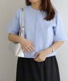 【ピエロ/Pierrot】のビジューニットカーディガン 150cm / ブルー / M|ID: prp329100004975784 ipo3291000000037299362