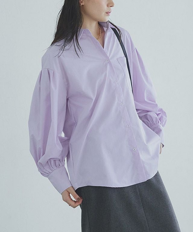 【ピエロ/Pierrot】のRASW ボリュームスリーブオーバーシャツ 【ドラマ着用】 インテリア・キッズ・メンズ・レディースファッション・服の通販 founy(ファウニー) 　ファッション　Fashion　レディースファッション　Fashion for Women　トップス・カットソー　Cut & Sew Tops　シャツ・ブラウス・オフィスカジュアル　Elegant Blouses & Button-Ups　ボリューム袖・フリルスリーブブラウス　Voluminous & Ruffle Sleeves / Puffy Sleeve Tops　フェミニン　Feminine, Girly　プチプライス・低価格　Affordable / Budget Price　ルーズ　Loose, Oversized　エレガント 上品　Elegant　[RASW]ボリュームスリーブオーバーシャツ|ID: prp329100004975788 ipo3291000000037299373