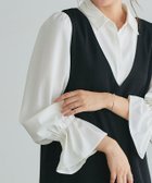 【ピエロ/Pierrot】のキャンディスリーブシャツ 大人の最旬トレンドファッション＆コーディネート founy(ファウニー) ファッション Fashion レディースファッション Fashion for Women トップス・カットソー Cut & Sew Tops シャツ・ブラウス・オフィスカジュアル Elegant Blouses & Button-Ups シンプル Simple, Minimal フェミニン Feminine, Girly プチプライス・低価格 Affordable / Budget Price エレガント 上品 Elegant thumbnail 166cm / オフホワイト / M|ID: prp329100004975794 ipo3291000000037299392