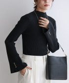 【ピエロ/Pierrot】の2wayフレアスリーブニット 大人の最旬トレンドファッション＆コーディネート founy(ファウニー) ファッション Fashion レディースファッション Fashion for Women トップス・カットソー Cut & Sew Tops ニット Knit Tops & Sweaters インナー Innerwear シンプル Simple, Minimal スリーブ Sleeve, Long Sleeve / Short Sleeve フレア Flare, Flared プチプライス・低価格 Affordable / Budget Price thumbnail 167cm / ブラック / M|ID: prp329100004975797 ipo3291000000037299401