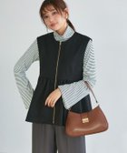 【ピエロ/Pierrot】のウールタッチペプラムジレ 大人の最旬トレンドファッション＆コーディネート founy(ファウニー) ファッション Fashion レディースファッション Fashion for Women アウター Coat / Outerwear Collection レディースジャケット・軽アウター Jackets ギャザー Gathered, Ruffled シンプル Simple, Minimal タートルネック Turtleneck, High Neck プチプライス・低価格 Affordable / Budget Price ペプラム Peplum, Flared Hem thumbnail ブラック|ID: prp329100004975808 ipo3291000000037299448