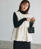 【ピエロ/Pierrot】のウールタッチペプラムジレ 大人の最旬トレンドファッション＆コーディネート founy(ファウニー) ファッション Fashion レディースファッション Fashion for Women アウター Coat / Outerwear Collection レディースジャケット・軽アウター Jackets ギャザー Gathered, Ruffled シンプル Simple, Minimal タートルネック Turtleneck, High Neck プチプライス・低価格 Affordable / Budget Price ペプラム Peplum, Flared Hem thumbnail オフホワイト|ID: prp329100004975808 ipo3291000000037299450