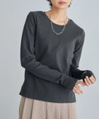 【ピエロ/Pierrot】のRASW 機能付きテレコUネックカットソー 166cm / チャコール / M|ID: prp329100004975810 ipo3291000000037299457