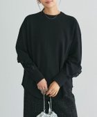 【ピエロ/Pierrot】のライトスウェットフリルデザインプルオーバー 大人の最旬トレンドファッション＆コーディネート founy(ファウニー) ファッション Fashion レディースファッション Fashion for Women トップス・カットソー Cut & Sew Tops レディースパーカー・カジュアルフーディー Casual Hoodies & Sweatshirts カジュアルプルオーバー・ニットトップス Pullovers & Knit Tops / Casual Pullovers スウェット・クルーネックトップス Sweatshirts & Crewnecks / Relaxed Fit Sweat Tops フリル Frill, Ruffle プチプライス・低価格 Affordable / Budget Price thumbnail 166cm / ブラック / M|ID: prp329100004975842 ipo3291000000037299580
