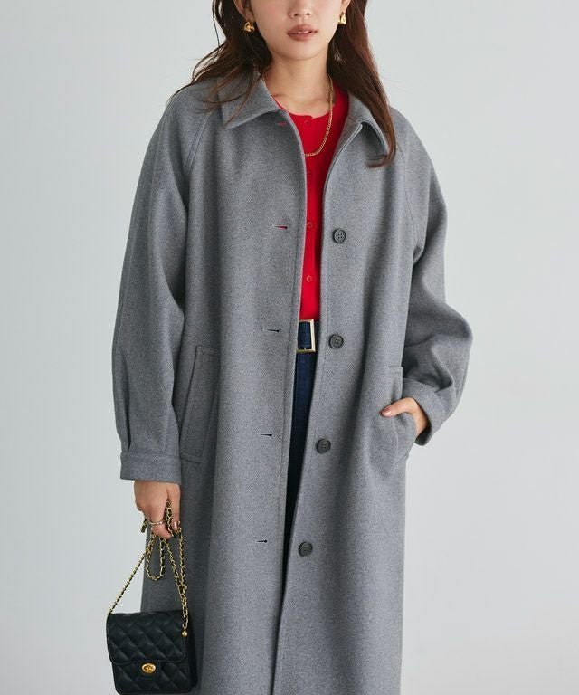 【ピエロ/Pierrot】の2wayステンカラーロングコート インテリア・キッズ・メンズ・レディースファッション・服の通販 founy(ファウニー) 　ファッション　Fashion　レディースファッション　Fashion for Women　アウター　Coat / Outerwear Collection　コート・ロングコート・ピーコート　Long Coats, Peacoats & More　レディースジャケット・軽アウター　Jackets　スタンド　Stand Collar, Upright Stand　トレンド　Trend, Trending Now　プチプライス・低価格　Affordable / Budget Price　メルトン　Melton, Heavy Wool　ロング　Long, Long-Length　エレガント 上品　Elegant　166cm / 杢グレー / M|ID: prp329100004975872 ipo3291000000037299681