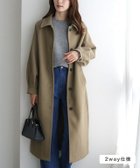 【ピエロ/Pierrot】の2wayステンカラーロングコート 大人の最旬トレンドファッション＆コーディネート founy(ファウニー) ファッション Fashion レディースファッション Fashion for Women アウター Coat / Outerwear Collection コート・ロングコート・ピーコート Long Coats, Peacoats & More レディースジャケット・軽アウター Jackets スタンド Stand Collar, Upright Stand トレンド Trend, Trending Now プチプライス・低価格 Affordable / Budget Price メルトン Melton, Heavy Wool ロング Long, Long-Length エレガント 上品 Elegant thumbnail 2wayステンカラーロングコート|ID: prp329100004975872 ipo3291000000037299682