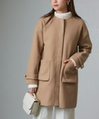 【ピエロ/Pierrot】の2wayファーポケットノーカラーコート 大人の最旬トレンドファッション＆コーディネート founy(ファウニー) ファッション Fashion レディースファッション Fashion for Women アウター Coat / Outerwear Collection コート・ロングコート・ピーコート Long Coats, Peacoats & More レディースジャケット・軽アウター Jackets プチプライス・低価格 Affordable / Budget Price ポケット Pocket, Pocket Detail メルトン Melton, Heavy Wool エレガント 上品 Elegant thumbnail 166cm / キャメル / M|ID: prp329100004975873 ipo3291000000037299686