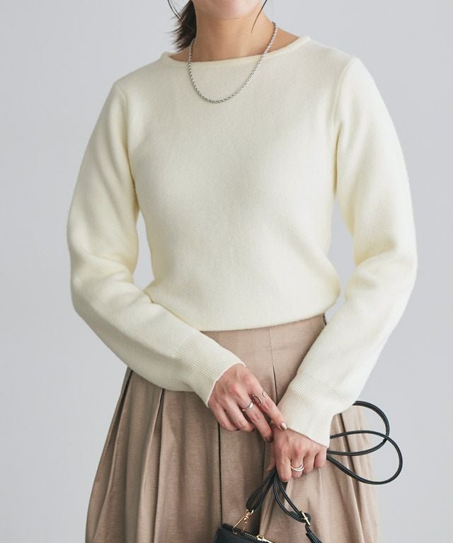 【ピエロ/Pierrot】の裏シャギーボートネックニット インテリア・キッズ・メンズ・レディースファッション・服の通販 founy(ファウニー) 　ファッション　Fashion　レディースファッション　Fashion for Women　トップス・カットソー　Cut & Sew Tops　ニット　Knit Tops & Sweaters　インナー　Innerwear　プチプライス・低価格　Affordable / Budget Price　ベーシック　Basic, Essential　エレガント 上品　Elegant　167cm / オフホワイト / M|ID: prp329100004975891 ipo3291000000037299747