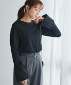 【ピエロ/Pierrot】のバルーンカフスカットプルオーバー 大人の最旬トレンドファッション＆コーディネート founy(ファウニー) ファッション Fashion レディースファッション Fashion for Women トップス・カットソー Cut & Sew Tops カジュアルプルオーバー・ニットトップス Pullovers & Knit Tops / Casual Pullovers おすすめ Recommended / Our Picks シンプル Simple, Minimal ドッキング Docking, Mixed Material フィット Fit, Slim Fit プチプライス・低価格 Affordable / Budget Price thumbnail ブラック|ID: prp329100004975910 ipo3291000000037299811