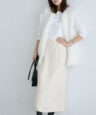 【ピエロ/Pierrot】の【アウトレットSALE!】ツイードロングスカート 大人の最旬トレンドファッション＆コーディネート founy(ファウニー) ファッション Fashion レディースファッション Fashion for Women スカート Skirts ロングスカート Long Skirts / Maxi & Midi Skirts アウトレット Outlet / Clearance シンプル Simple, Minimal スリット Slit, Slit Detail ツイード Twill, Twill Weave プチプライス・低価格 Affordable / Budget Price ポケット Pocket, Pocket Detail ロング Long, Long-Length ワンポイント One Point, Statement Accent エレガント 上品 Elegant thumbnail 167cm / アイボリー / M|ID: prp329100004975913 ipo3291000000037299827