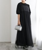 【ピエロ/Pierrot】のバルーンニットセットチュールキャミワンピース 大人の最旬トレンドファッション＆コーディネート founy(ファウニー) ファッション Fashion レディースファッション Fashion for Women ワンピース Dresses キャミソールワンピース Camisole Dresses インナー Innerwear シャーリング Shirring, Ruched シンプル Simple, Minimal チュール Tulip, Tulip Motif ティアードスカート Tiered Skirt, Flounced Skirt トレンド Trend, Trending Now プチプライス・低価格 Affordable / Budget Price thumbnail ブラック×ブラック|ID: prp329100004975947 ipo3291000000037299949