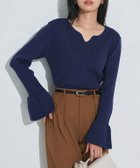 【ピエロ/Pierrot】のキーネックフレアスリーブニット 大人の最旬トレンドファッション＆コーディネート founy(ファウニー) ファッション Fashion レディースファッション Fashion for Women トップス・カットソー Cut & Sew Tops ニット Knit Tops & Sweaters スリーブ Sleeve, Long Sleeve / Short Sleeve フレア Flare, Flared プチプライス・低価格 Affordable / Budget Price エレガント 上品 Elegant thumbnail キーネックフレアスリーブニット|ID: prp329100004975953 ipo3291000000037299973