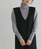 【ピエロ/Pierrot】のネックが選べるクルミボタンボリューム袖ニット 大人の最旬トレンドファッション＆コーディネート founy(ファウニー) ファッション Fashion レディースファッション Fashion for Women トップス・カットソー Cut & Sew Tops ニット Knit Tops & Sweaters インナー Innerwear シンプル Simple, Minimal ジャケット Jacket, Outerwear プチプライス・低価格 Affordable / Budget Price thumbnail 167cm / 杢グレー / タートルネック / M|ID: prp329100004975955 ipo3291000000037299988