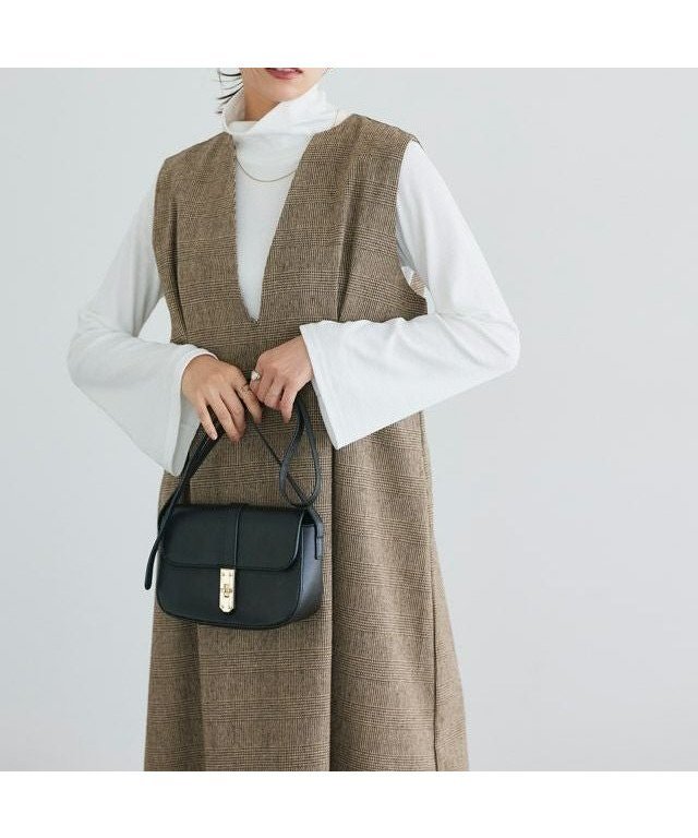 【ピエロ/Pierrot】の選べる柄タックジャンパースカート インテリア・キッズ・メンズ・レディースファッション・服の通販 founy(ファウニー) 　ファッション　Fashion　レディースファッション　Fashion for Women　スカート　Skirts　インナー　Innerwear　カットソー　Cut and Sewn Top　チェック　Check, Plaid, Tartan　フレア　Flare, Flared　プチプライス・低価格　Affordable / Budget Price　167cm / チェック/ブラウン / M|ID: prp329100004975964 ipo3291000000037300033