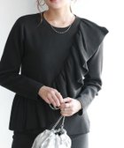 【ピエロ/Pierrot】のラッフルデザインニット 大人の最旬トレンドファッション＆コーディネート founy(ファウニー) ファッション Fashion レディースファッション Fashion for Women トップス・カットソー Cut & Sew Tops ニット Knit Tops & Sweaters おすすめ Recommended / Our Picks シンプル Simple, Minimal ダウン Down, Puffer デニム Denim, Jeans Material フェミニン Feminine, Girly フリル Frill, Ruffle プチプライス・低価格 Affordable / Budget Price ラッフル Ruffle, Frill thumbnail 166cm / ブラック / M|ID: prp329100004975974 ipo3291000000037300081