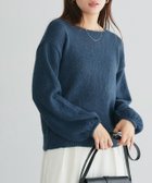 【ピエロ/Pierrot】のクロップドモヘアタッチニット 大人の最旬トレンドファッション＆コーディネート founy(ファウニー) ファッション Fashion レディースファッション Fashion for Women トップス・カットソー Cut & Sew Tops ニット Knit Tops & Sweaters フェミニン Feminine, Girly プチプライス・低価格 Affordable / Budget Price thumbnail 166cm / ディープブルー / M|ID: prp329100004975978 ipo3291000000037300099