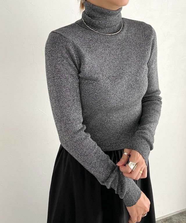 【ピエロ/Pierrot】のRASW ラメリブタートルネックニット インテリア・キッズ・メンズ・レディースファッション・服の通販 founy(ファウニー) https://founy.com/ ファッション Fashion レディースファッション Fashion for Women トップス・カットソー Cut & Sew Tops ニット Knit Tops & Sweaters タートルネック・ハイネックトップス Turtlenecks & High-Neck Tops トレンド Trend, Trending Now フィット Fit, Slim Fit プチプライス・低価格 Affordable / Budget Price 定番 Standard, Basic Item |ID: prp329100004975986 ipo3291000000037300127