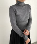 【ピエロ/Pierrot】のRASW ラメリブタートルネックニット 大人の最旬トレンドファッション＆コーディネート founy(ファウニー) ファッション Fashion レディースファッション Fashion for Women トップス・カットソー Cut & Sew Tops ニット Knit Tops & Sweaters タートルネック・ハイネックトップス Turtlenecks & High-Neck Tops トレンド Trend, Trending Now フィット Fit, Slim Fit プチプライス・低価格 Affordable / Budget Price 定番 Standard, Basic Item thumbnail 166cm / チャコール / M|ID: prp329100004975986 ipo3291000000037300128