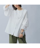 【ピエロ/Pierrot】のRASW ピンタックキャンディスリーブブラウス 大人の最旬トレンドファッション＆コーディネート founy(ファウニー) ファッション Fashion レディースファッション Fashion for Women トップス・カットソー Cut & Sew Tops シャツ・ブラウス・オフィスカジュアル Elegant Blouses & Button-Ups スリーブ Sleeve, Long Sleeve / Short Sleeve フェミニン Feminine, Girly プチプライス・低価格 Affordable / Budget Price エレガント 上品 Elegant thumbnail オフホワイト|ID: prp329100004975988 ipo3291000000037300139
