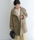 【ピエロ/Pierrot】のスタンドカラーミドルコート 大人の最旬トレンドファッション＆コーディネート founy(ファウニー) ファッション Fashion レディースファッション Fashion for Women アウター Coat / Outerwear Collection コート・ロングコート・ピーコート Long Coats, Peacoats & More レディースジャケット・軽アウター Jackets スタンド Stand Collar, Upright Stand トレンド Trend, Trending Now プチプライス・低価格 Affordable / Budget Price ミドル Middle Length, Mid Height メルトン Melton, Heavy Wool エレガント 上品 Elegant 防寒 Cold Protection, Winter-Ready thumbnail 150cm / モカグレージュ / M|ID: prp329100004975995 ipo3291000000037300164