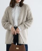 【ピエロ/Pierrot】の起毛Vネックニットカーディガン 167cm / ベージュ / M|ID: prp329100004975999 ipo3291000000037300182