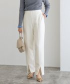 【ピエロ/Pierrot】の2wayフロントスリットパンツ 大人の最旬トレンドファッション＆コーディネート founy(ファウニー) ファッション Fashion レディースファッション Fashion for Women パンツ Pants & Trousers シンプル Simple, Minimal ストレッチ Stretch, Stretchy Fabric スリット Slit, Slit Detail フロント Front, Front Design プチプライス・低価格 Affordable / Budget Price thumbnail 157cm / M / アイボリー|ID: prp329100004976003 ipo3291000000037300199