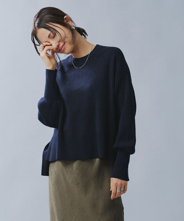 【ピエロ/Pierrot】の【アウトレットSALE!】 RASW 綿100%総針ニット 大人の最旬トレンドファッション＆コーディネート founy(ファウニー) 　ファッション　Fashion　レディースファッション　Fashion for Women　トップス・カットソー　Cut & Sew Tops　ニット　Knit Tops & Sweaters　アウトレット　Outlet / Clearance　クロップド　Cropped, Short Length　シンプル　Simple, Minimal　バランス　Balance, Style Balance　プチプライス・低価格　Affordable / Budget Price　ワイド　Wide, Wide Fit　 other-1|ID: prp329100004976004 ipo3291000000037300203