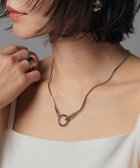 【ピエロ/Pierrot】のRASW リングフックスネークチェーンネックレス[Pierrot] 大人の最旬トレンドファッション＆コーディネート founy(ファウニー) ファッション Fashion レディースファッション Fashion for Women ジュエリー Jewelry ファッションリング Fashion Rings ネックレス Necklaces & Pendants アクセサリー Fashion Accessories コーティング Coating, Coated Finish シルバー Silver, Metallic Silver シンプル Simple, Minimal トレンド Trend, Trending Now プチプライス・低価格 Affordable / Budget Price thumbnail シルバー|ID: prp329100004976006 ipo3291000000037300214