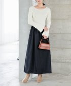 【ピエロ/Pierrot】の【アウトレットSALE!】選べるネックフレアスリーブドッキングワンピース 大人の最旬トレンドファッション＆コーディネート founy(ファウニー) ファッション Fashion レディースファッション Fashion for Women ワンピース Dresses アウトレット Outlet / Clearance スリーブ Sleeve, Long Sleeve / Short Sleeve タートルネック Turtleneck, High Neck ドッキング Docking, Mixed Material フレア Flare, Flared プチプライス・低価格 Affordable / Budget Price エレガント 上品 Elegant thumbnail 167cm / アイボリー×ブラック / ボートネック / M|ID: prp329100004976011 ipo3291000000037300229